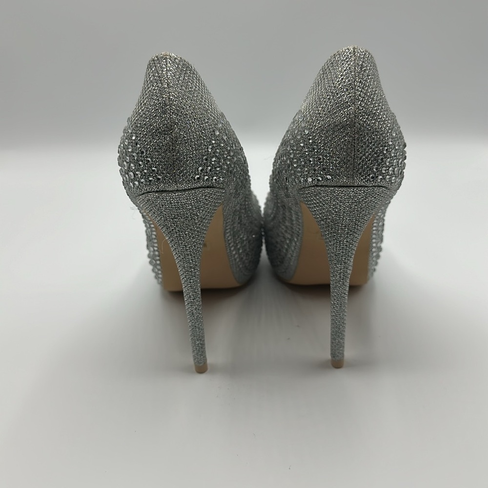 Silver Rhinestone high heels - Picture 4 of 5